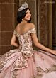 Rachel Allan RQ3129 Beaded Off-The-Shoulder Quince Dress