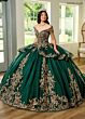 Rachel Allan RQ3129 Beaded Off-The-Shoulder Quince Dress