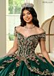 Rachel Allan RQ3129 Beaded Off-The-Shoulder Quince Dress