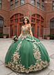 Rachel Allan RQ3129 Beaded Off-The-Shoulder Quince Dress