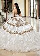 Rachel Allan RQ5001 Corset Top Bolero Jacket Quince Dress