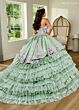 Rachel Allan RQ5002 Strapless Ruffle Skirt Quince Gown