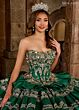 Rachel Allan RQ5003 Ruffle Skirt Removable Topper Sweet 16 Dress