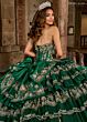 Rachel Allan RQ5003 Ruffle Skirt Removable Topper Sweet 16 Dress