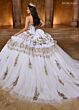Rachel Allan RQ5003 Ruffle Skirt Removable Topper Sweet 16 Dress