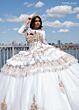 Rachel Allan RQ5003 Ruffle Skirt Removable Topper Sweet 16 Dress