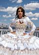 Rachel Allan RQ5003 Ruffle Skirt Removable Topper Sweet 16 Dress
