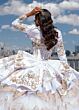 Rachel Allan RQ5003 Ruffle Skirt Removable Topper Sweet 16 Dress
