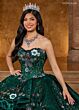Rachel Allan RQ5004 Pleated Peplum Ruffle Organza Sweet 16 Gown