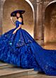 Rachel Allan RQ5004 Pleated Peplum Ruffle Organza Sweet 16 Gown