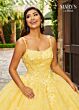 Rachel Allan MQ2115 Spaghetti Strap Scoop Neck Sweet 16 Gown