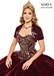 Rachel Allan MQ3051 Bolero Jacket Strapless Velvet Sweet 16 Dress