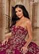Rachel Allan MQ3074 Royal Train Cutout Back Sweet 16 Dress