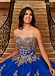 Rachel Allan MQ3079 Removable Strap Peplum Sweet 16 Gown