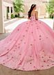 Rachel Allan RQ1155 Corset Bodice Strapless Applique Quince Dress