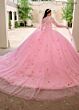 Rachel Allan RQ1155 Corset Bodice Strapless Applique Quince Dress