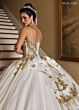 Rachel Allan RQ1158 Sweetheart Neck Gold Embroidery Quince Gown