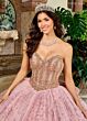 Rachel Allan RQ1160 Back Bow Beaded Bodice Quinceanera Dress
