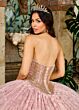 Rachel Allan RQ1160 Back Bow Beaded Bodice Quinceanera Dress
