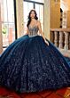 Rachel Allan RQ1160 Back Bow Beaded Bodice Quinceanera Dress