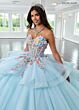 Rachel Allan RQ1161 Sweetheart Neck Peplum Skirt Quinceanera Dress
