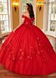 Rachel Allan RQ2160 Sheer Cape Off-The-Shoulder Sweet 16 Dress