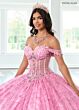 Rachel Allan RQ2212 Illusion Bodice Off-The-Shoulder Quince Dress