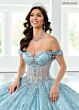Rachel Allan RQ2212 Illusion Bodice Off-The-Shoulder Quince Dress
