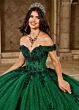 Rachel Allan RQ2215 Cathedral Train Off-The-Shoulder Quince Gown