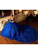 Rachel Allan RQ2215 Cathedral Train Off-The-Shoulder Quince Gown