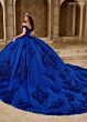 Rachel Allan RQ2215 Cathedral Train Off-The-Shoulder Quince Gown