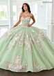 Rachel Allan RQ2216 Removable Sleeve Illusion Bodice Quince Gown