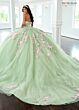 Rachel Allan RQ2216 Removable Sleeve Illusion Bodice Quince Gown