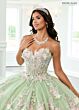 Rachel Allan RQ2216 Removable Sleeve Illusion Bodice Quince Gown