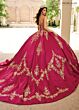 Rachel Allan RQ2217 Pleated Skirt Bell Sleeve Quinceanera Dress