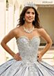Rachel Allan RQ2217 Pleated Skirt Bell Sleeve Quinceanera Dress