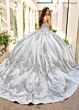Rachel Allan RQ2217 Pleated Skirt Bell Sleeve Quinceanera Dress