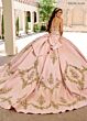 Rachel Allan RQ2217 Pleated Skirt Bell Sleeve Quinceanera Dress