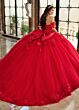 Rachel Allan RQ2220 Flutter Sleeve Removable Bow Quinceanera Dress