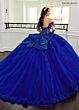Rachel Allan RQ2220 Flutter Sleeve Removable Bow Quinceanera Dress