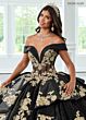 Rachel Allan RQ2222 Off-The-Shoulder Pleated Peplum Quinceanera Gown