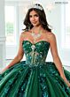 Rachel Allan RQ2224 Illusion Bodice Removable Sleeve Sweet 16 Dress