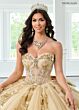 Rachel Allan RQ2224 Illusion Bodice Removable Sleeve Sweet 16 Dress