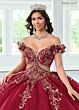 Rachel Allan RQ3145 Applique Strap Beaded Bodice Quince Dress