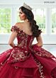 Rachel Allan RQ3145 Applique Strap Beaded Bodice Quince Dress