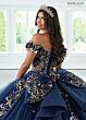 Rachel Allan RQ3145 Applique Strap Beaded Bodice Quince Dress