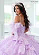 Rachel Allan RQ3147 Pannier Skirt Cold-Shoulder Quince Gown