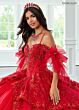 Rachel Allan RQ3147 Pannier Skirt Cold-Shoulder Quince Gown