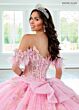 Rachel Allan RQ3149 Plunging Neck Butterfly Applique Quince Gown