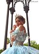 Rachel Allan RQ3149 Plunging Neck Butterfly Applique Quince Gown
